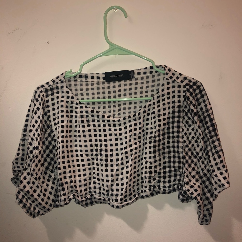 Checkered Crop Top